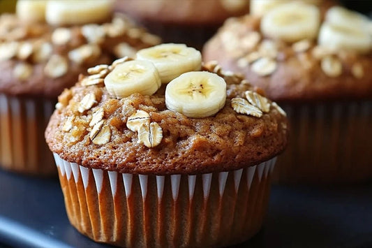 Healthy Banana Oat Muffins