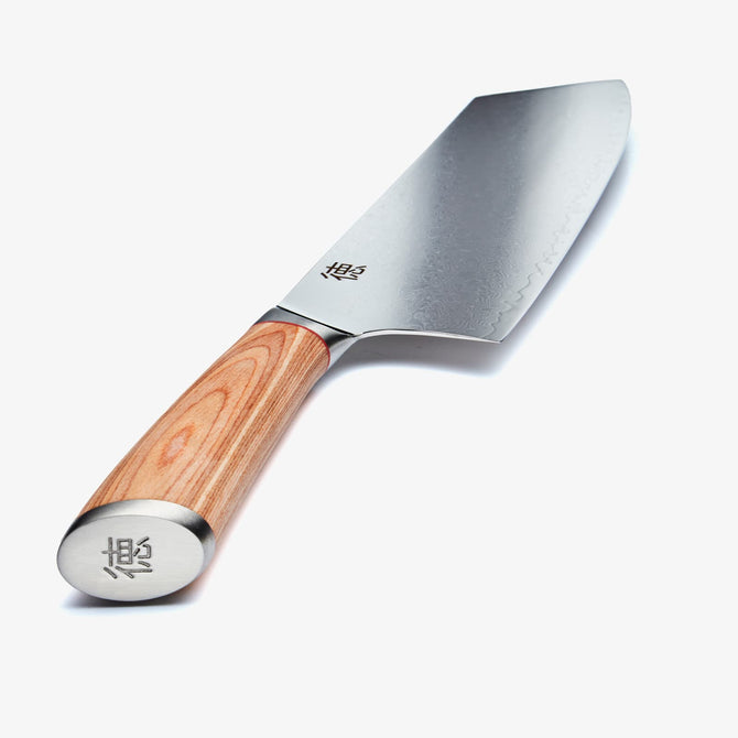 Haruta 7,7 tommers VG10 Nakiri-klyver i japansk Damaskus-stål med trehåndtak og slire