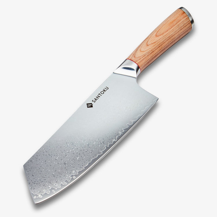 Haruta 7,7 tommers VG10 Nakiri-klyver i japansk Damaskus-stål med trehåndtak og slire