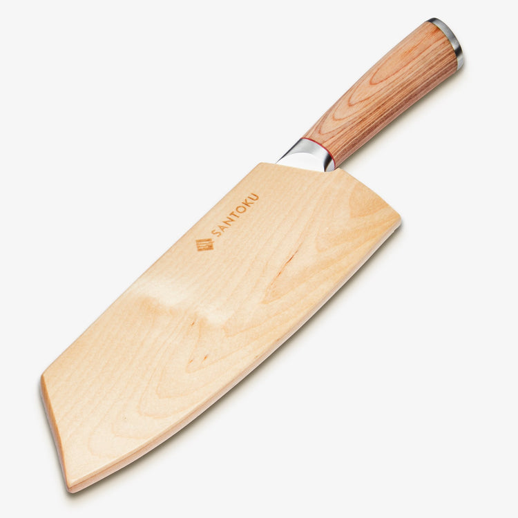 Haruta 7,7 tommers VG10 Nakiri-klyver i japansk Damaskus-stål med trehåndtak og slire